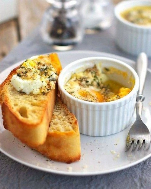 Parmesan Baked Eggs