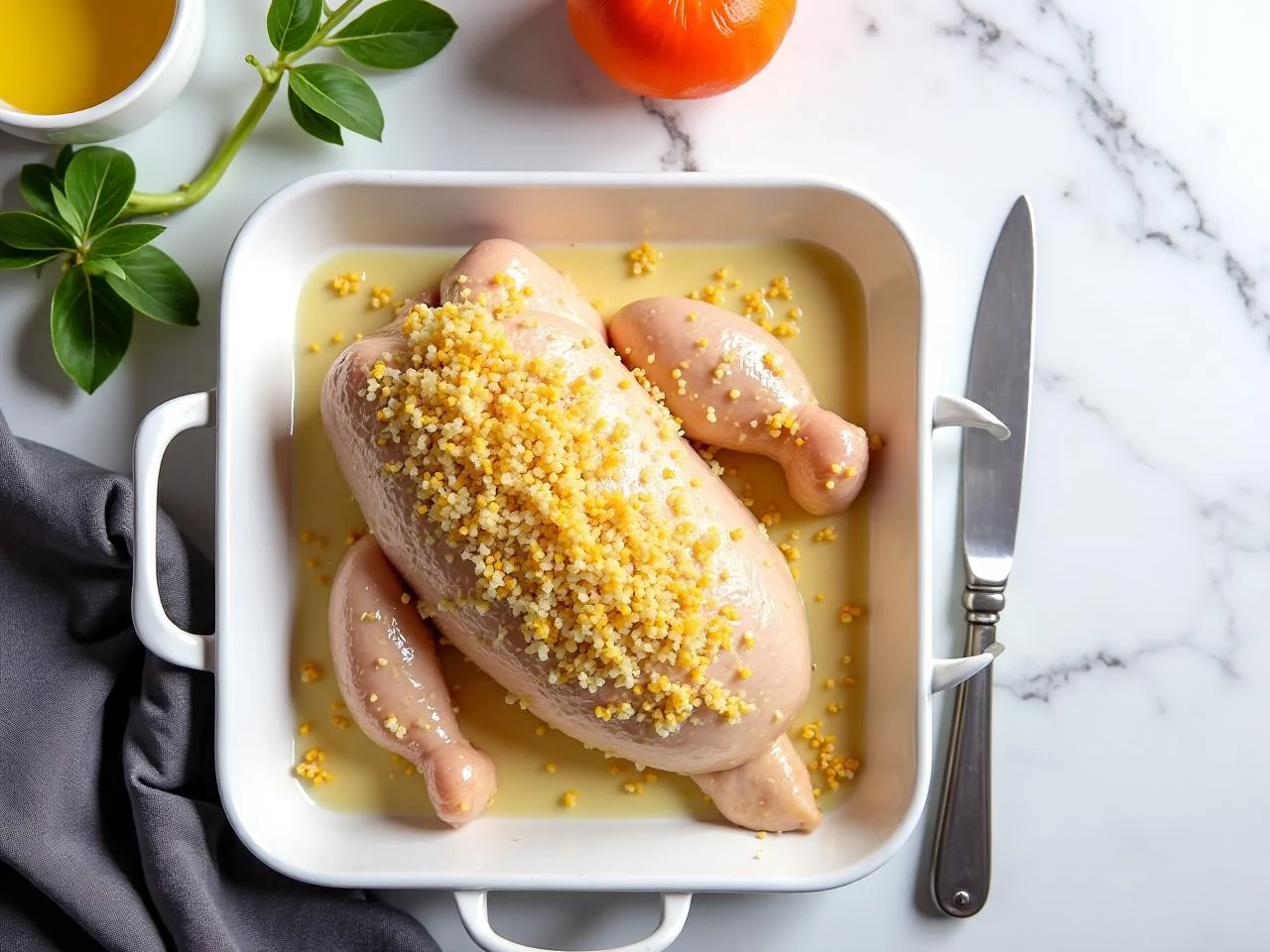 Ingredients for Parmesan Crusted Baked Chicken