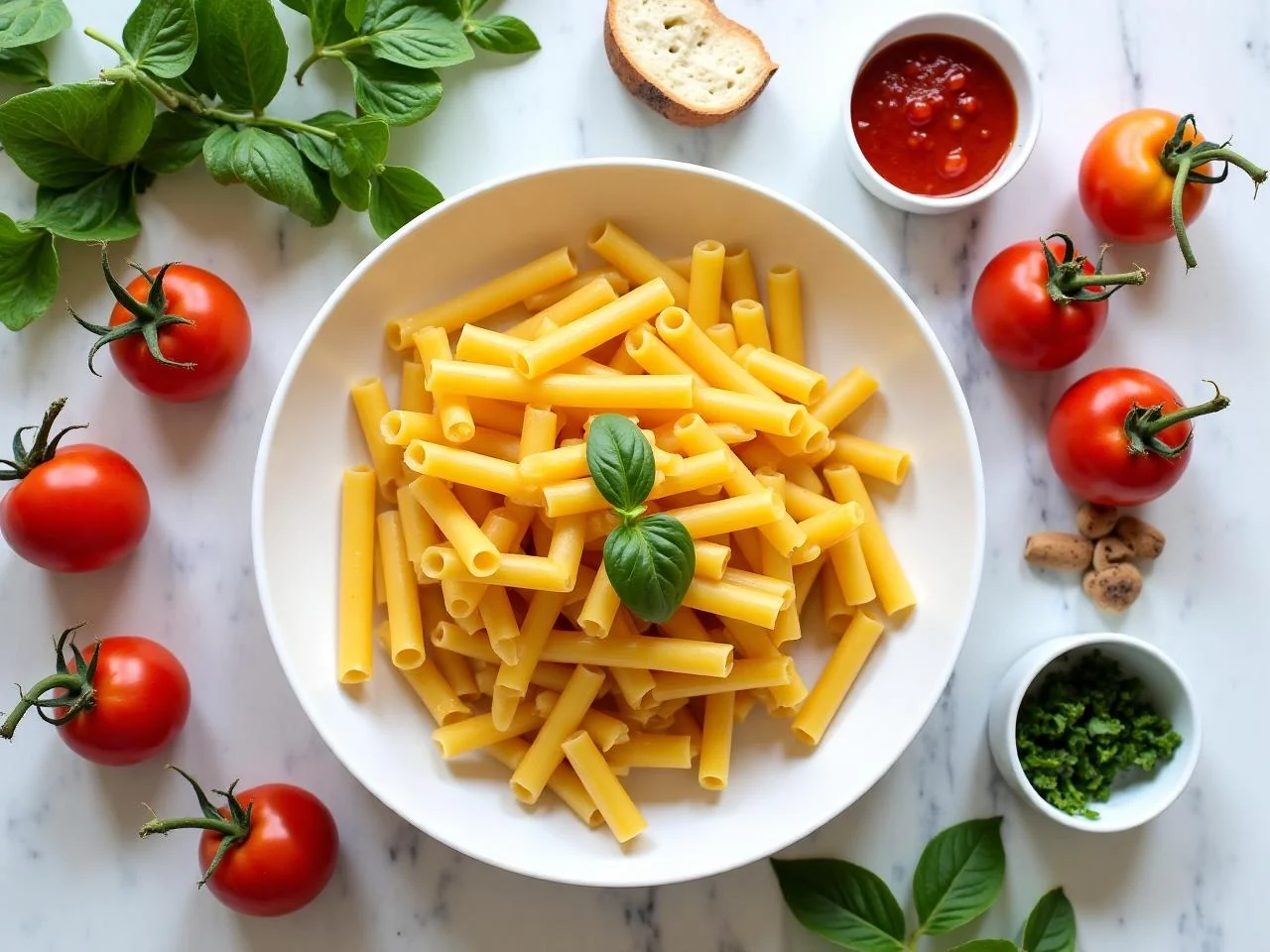 Ingredients for Pasta with Pomodoro Sauce