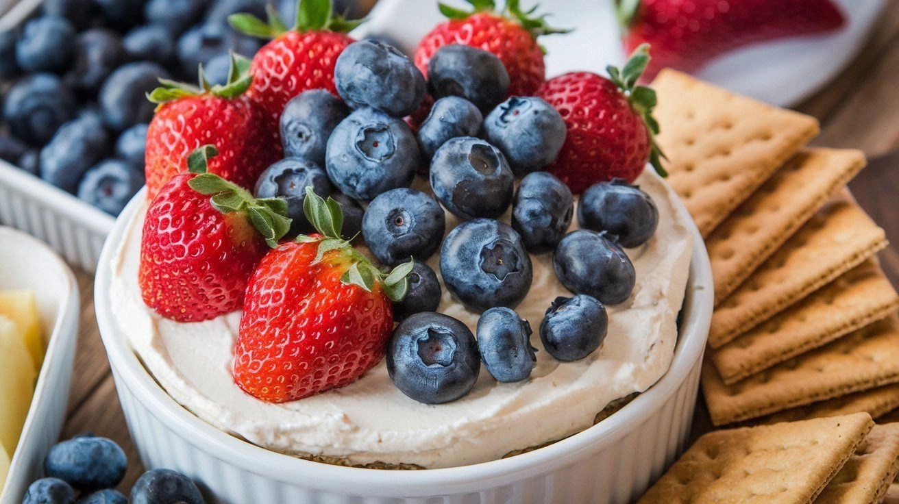 Patriotic Cheesecake Dip