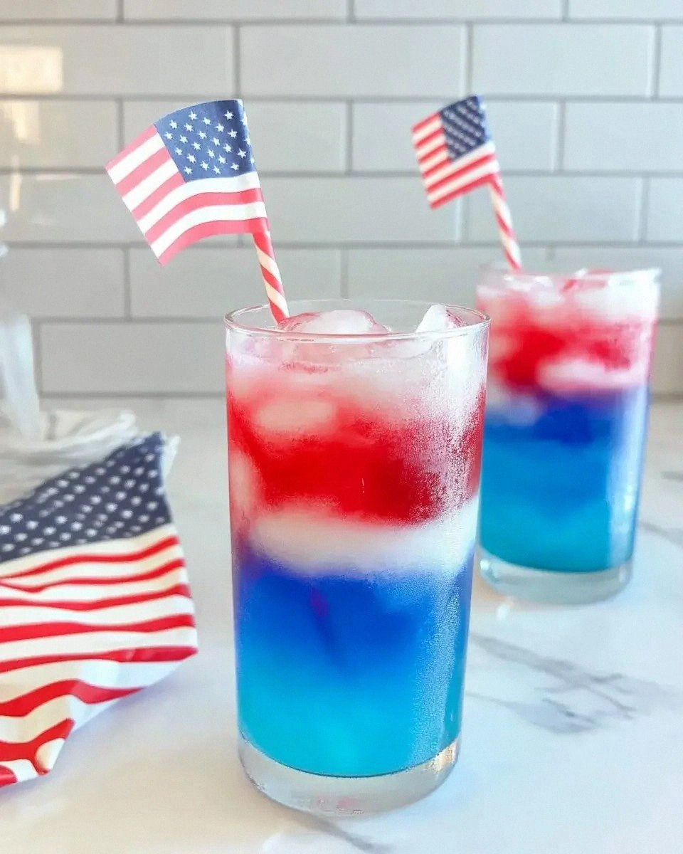 Patriotic Layered Drink: Create a Festive Treat Today!