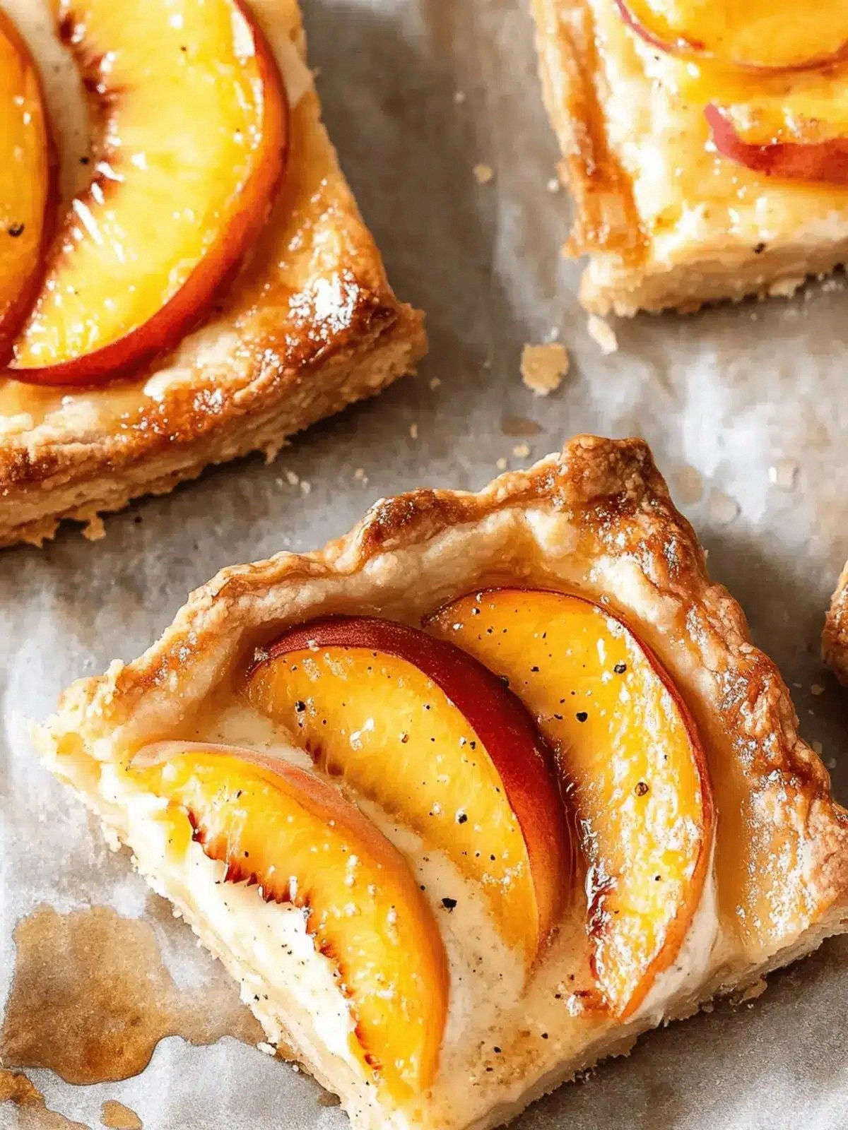 Peach and Cream Cheese Mini Ta