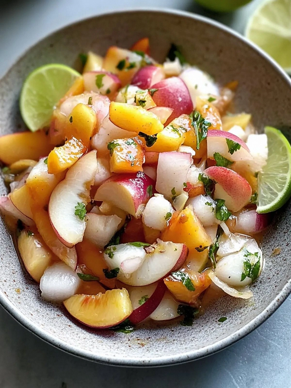 Peach Ceviche: A Refreshing No