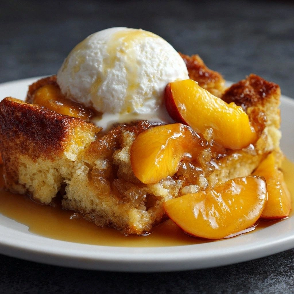 Peach Cobbler French Toast Bak