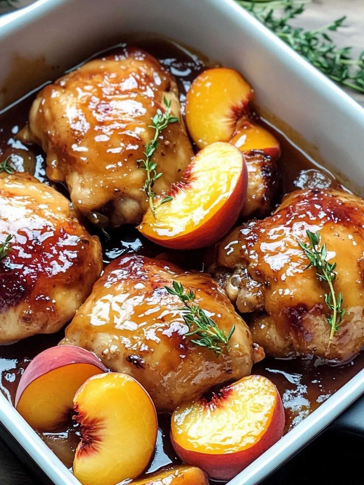 Peach Glazed Chicken: Sweet, S