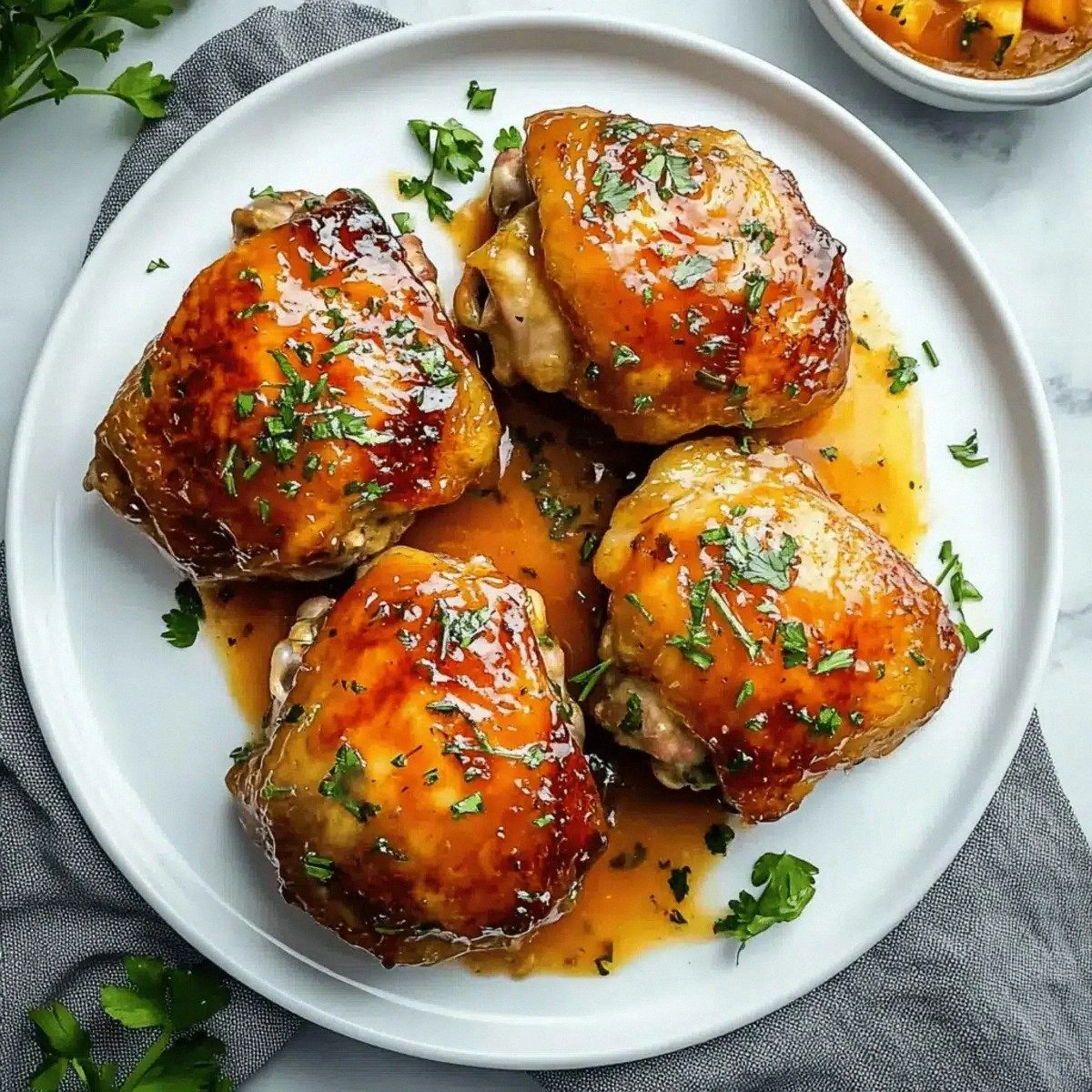 Peach Glazed Chicken Thighs: A Sweet Twist for Dinner