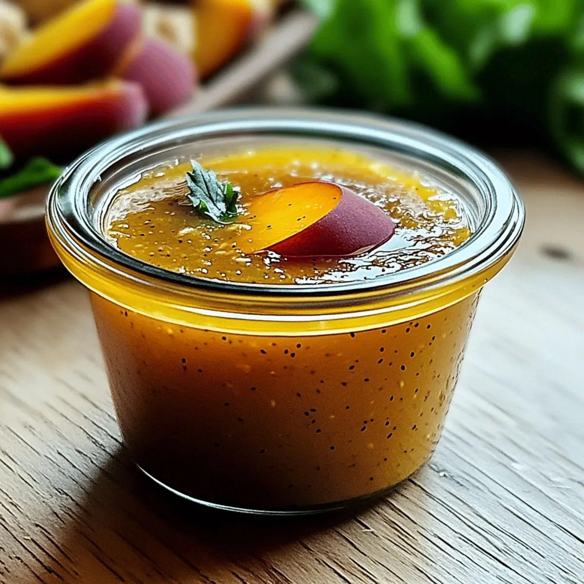 Peach Honey Dijon Balsamic Vinaigrette for Summer Bliss