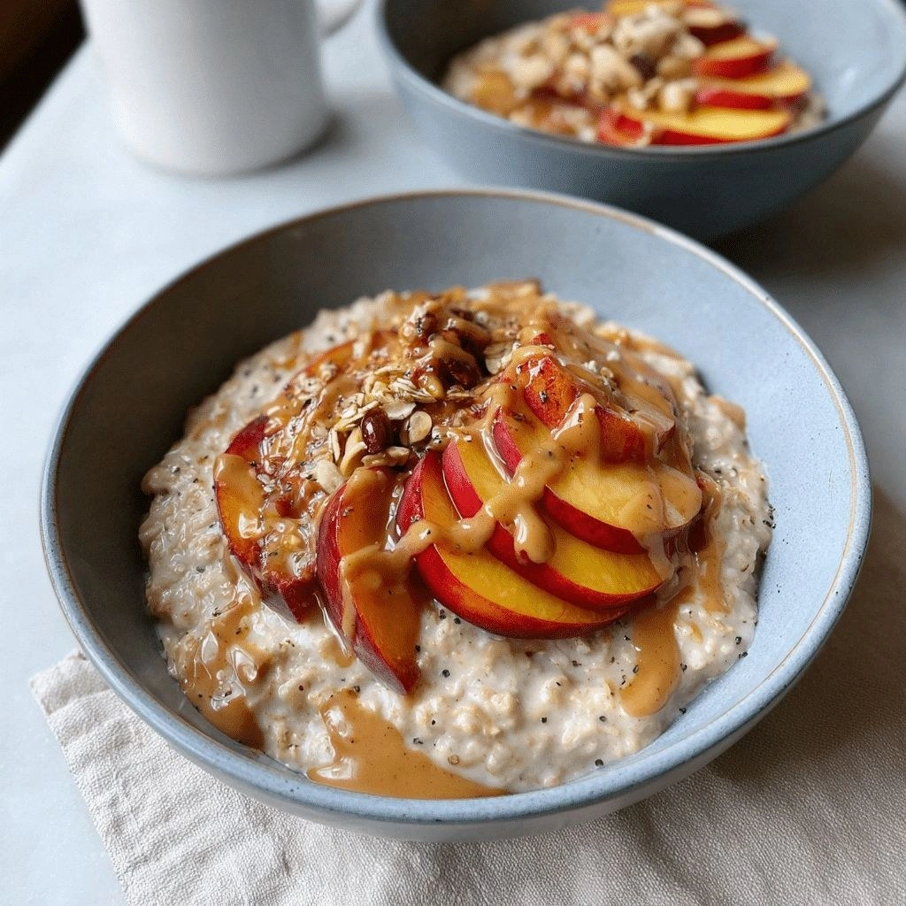 Peach Oatmeal Bowl