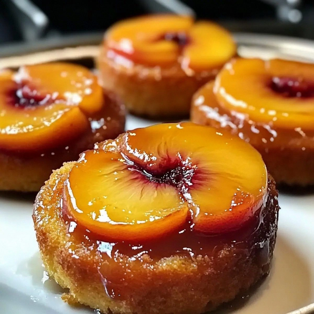 Peach Upside-Down Mini Cakes That Wow With Every Bite