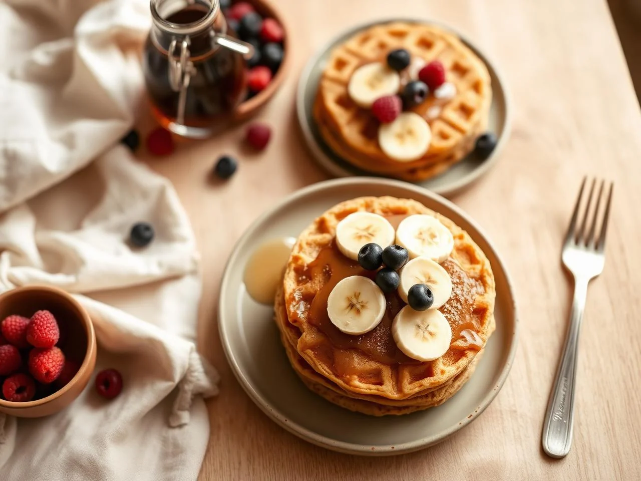 Peanut Butter Banana Pancakes