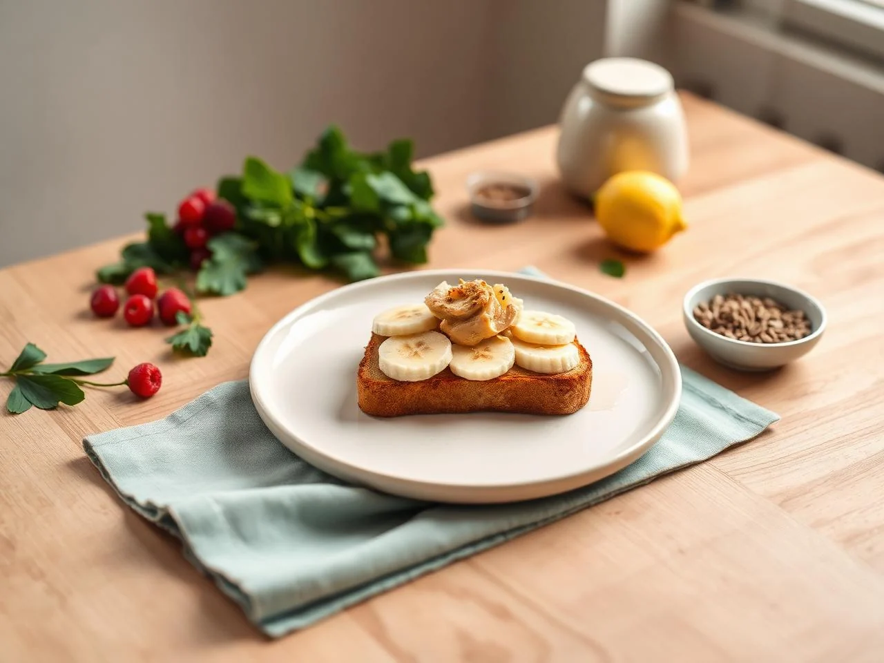 Peanut Butter Banana Toast
