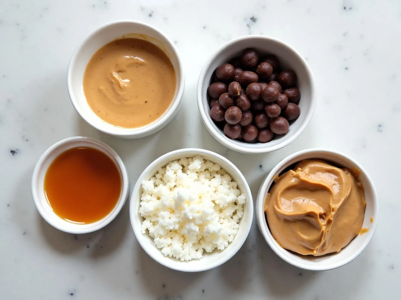 Ingredients for Peanut Butter Chocolate Fat Bombs