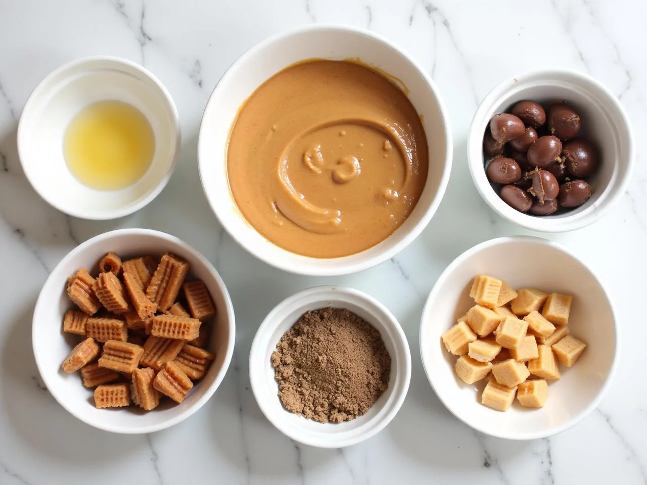 Ingredients for Peanut Butter Cup Bars