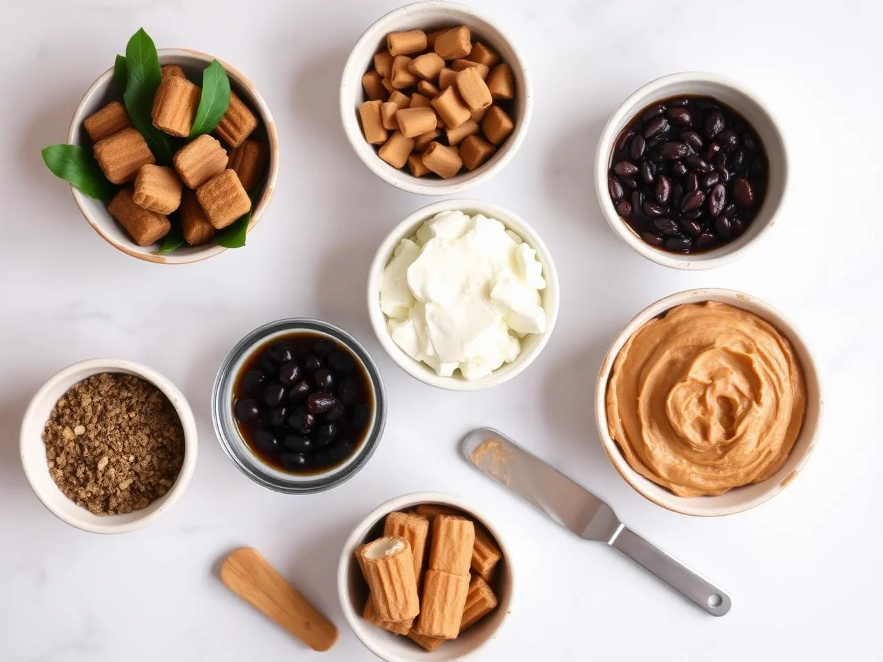 Ingredients for Peanut Butter Fat Bombs