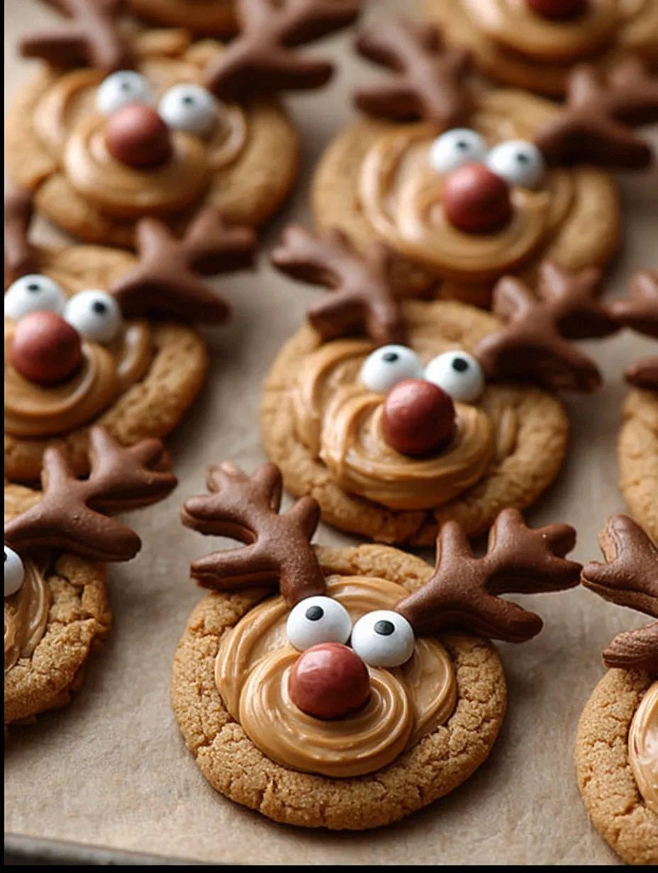 Peanut Butter Reindeer Swirl Cookies Recipe 🦌🍪 | Adorably Festive & Irresistibly Peanut-Buttery!