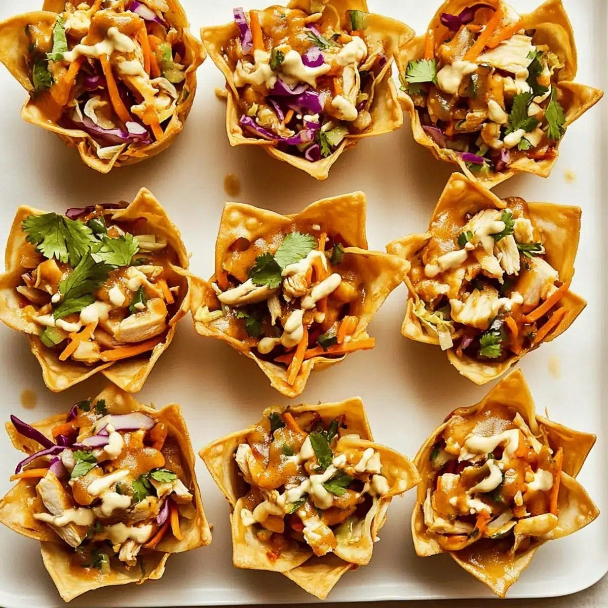 Peanut Chicken Wonton Cups: Your New Party Favorite Snack