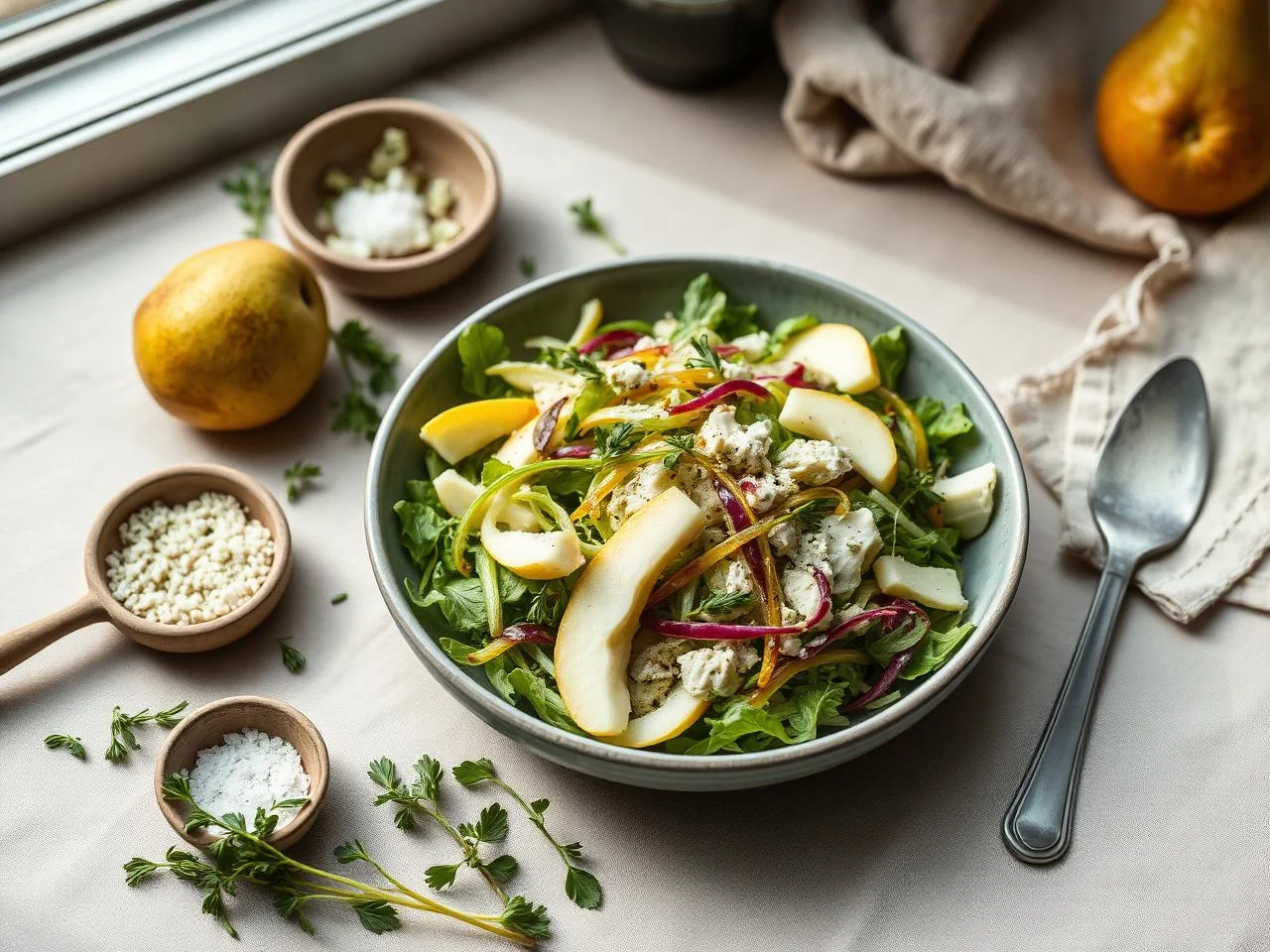 Pear And Gorgonzola Slaw