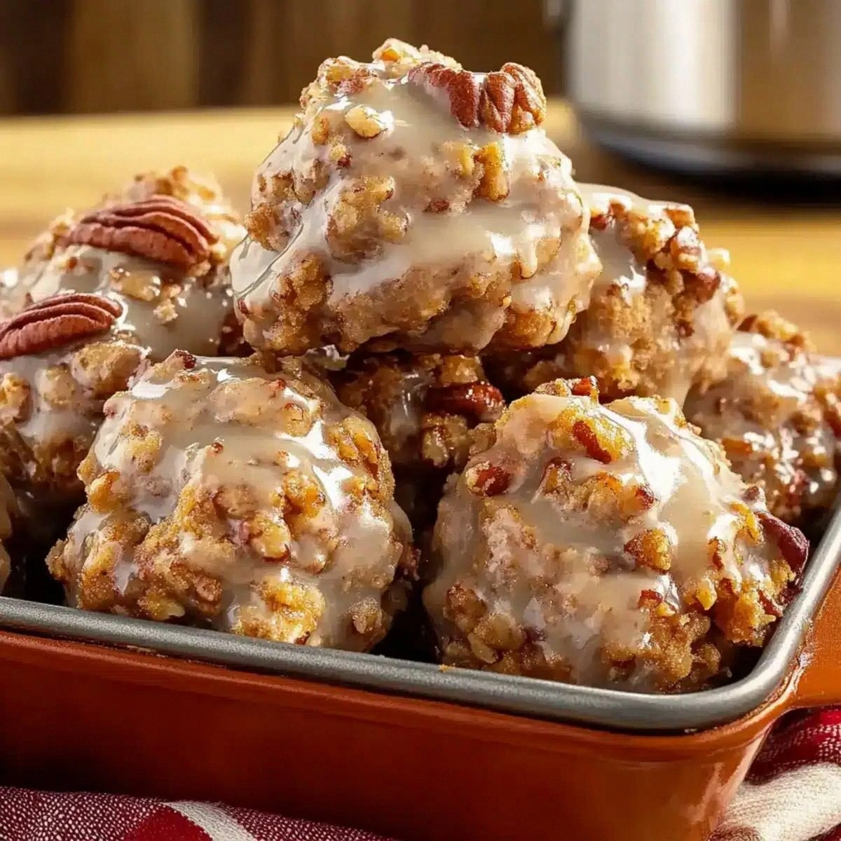 Pecan Crunch Glazed Bites That