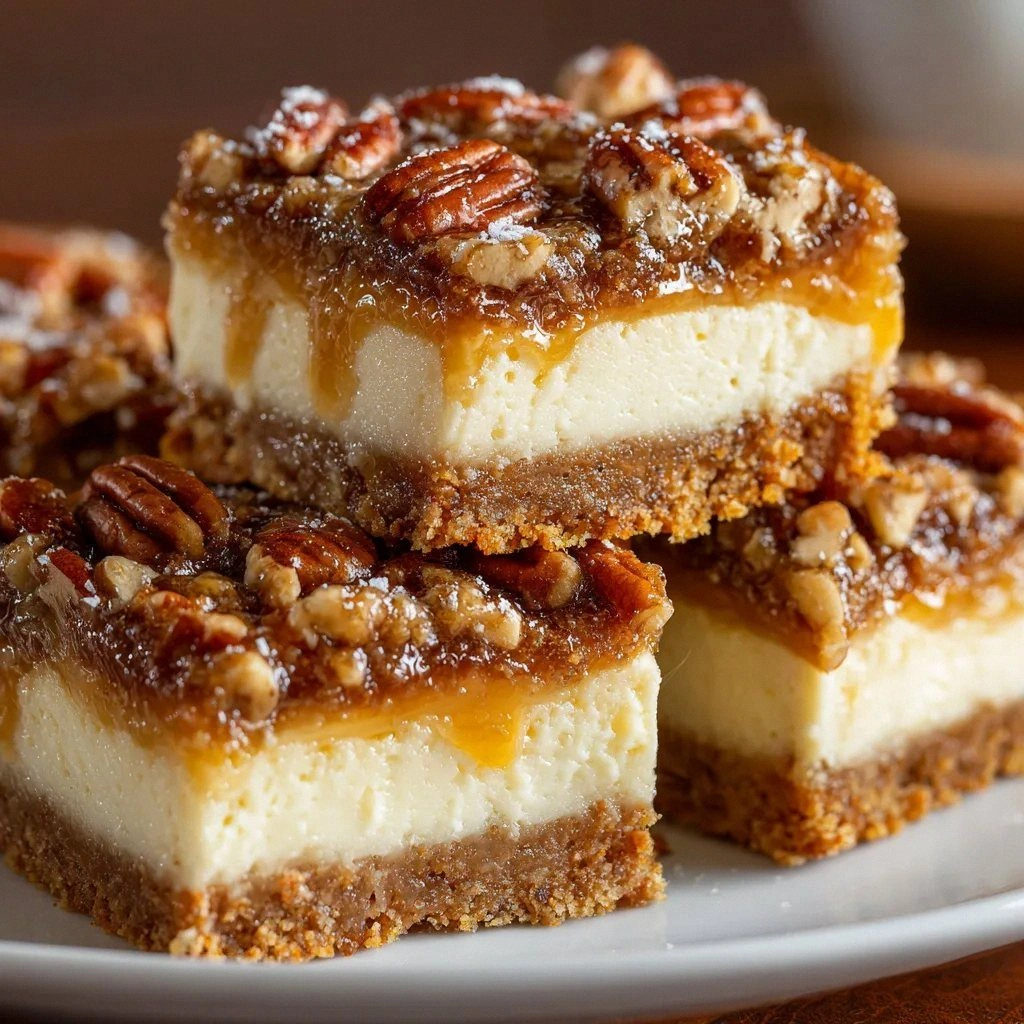 Pecan Pie Cheesecake Bars