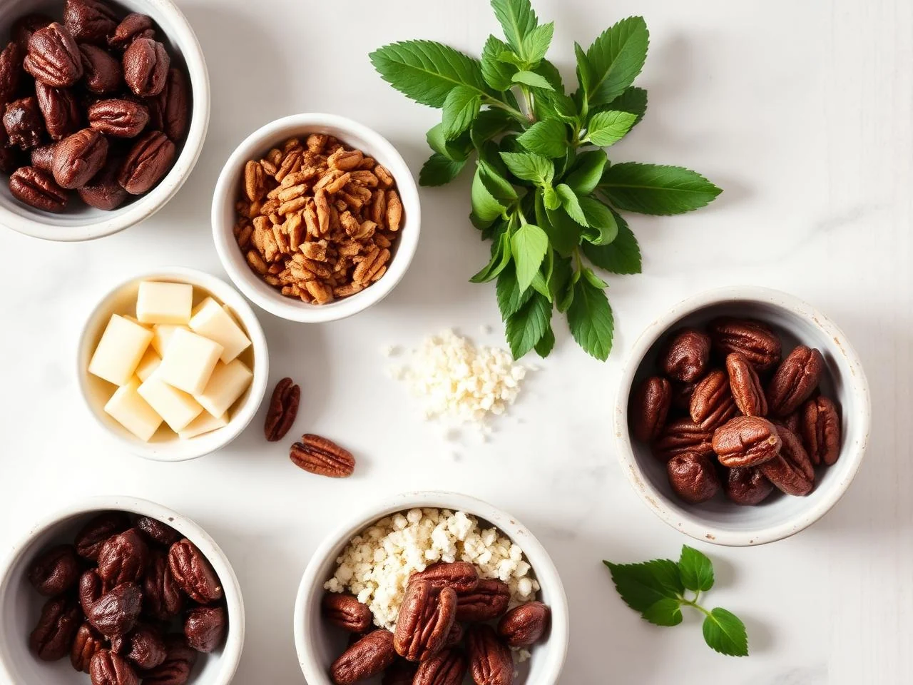 Ingredients for Pecan Praline Fat Bombs