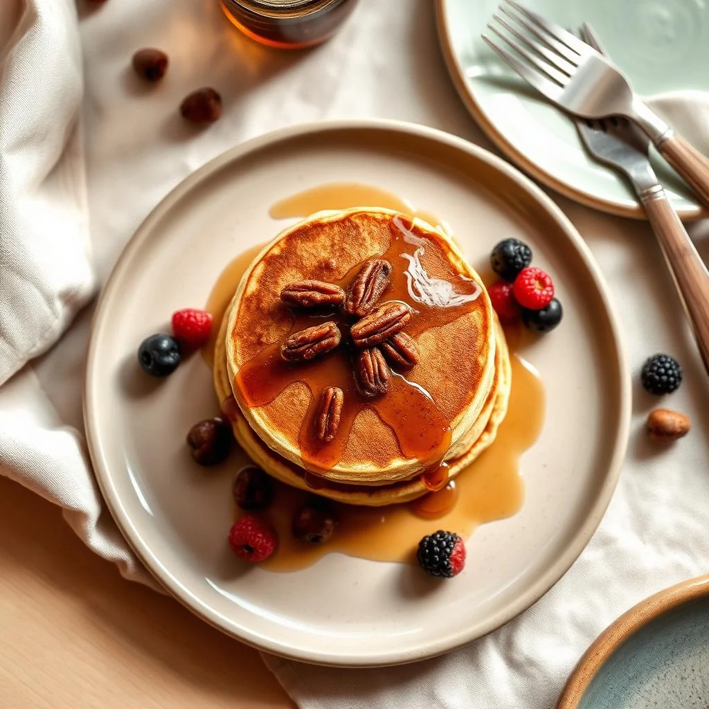 Pecan Praline Pancakes