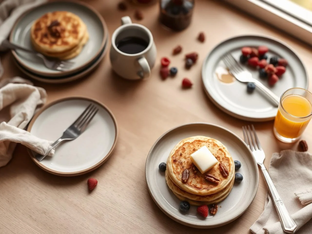 Pecan Praline Pancakes