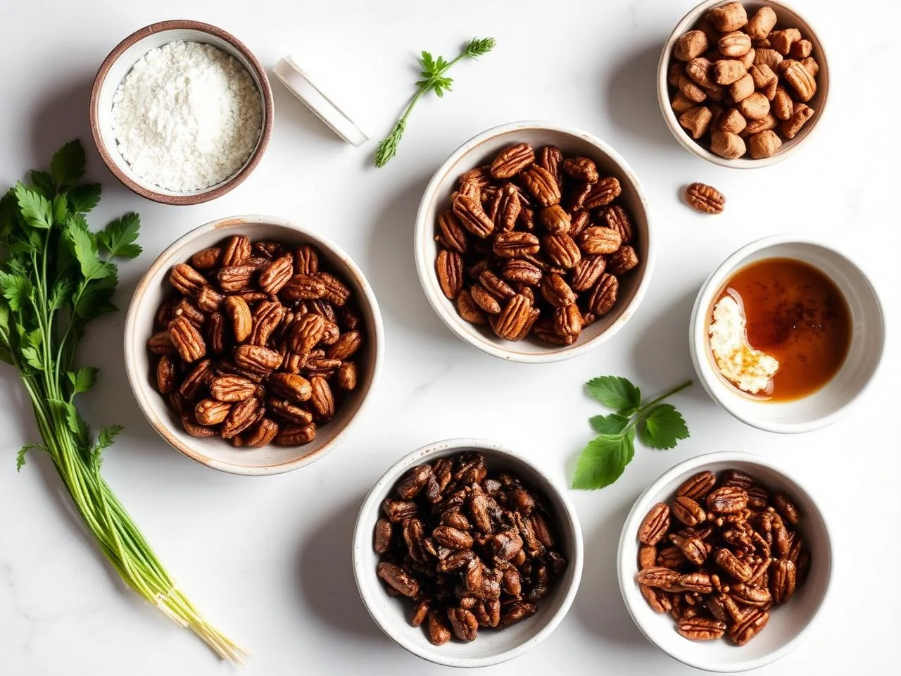 Ingredients for Pecan Praline Pancakes