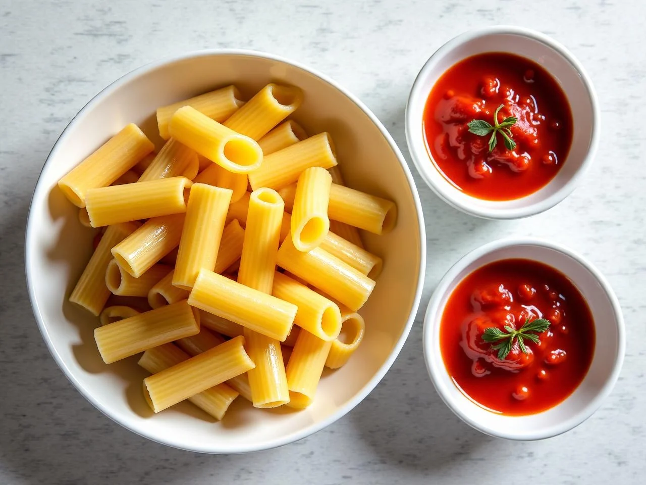 Ingredients for Penne all'Arrabbiata