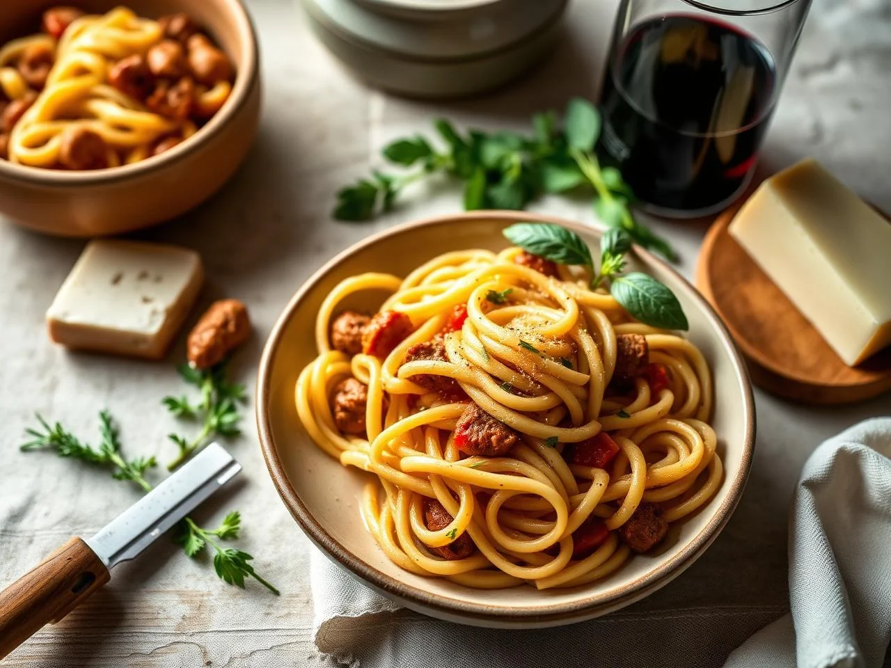 Penne With Sausage And Peppers