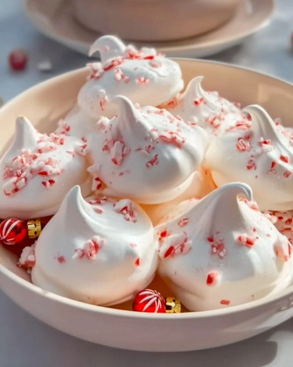 Peppermint Meringues