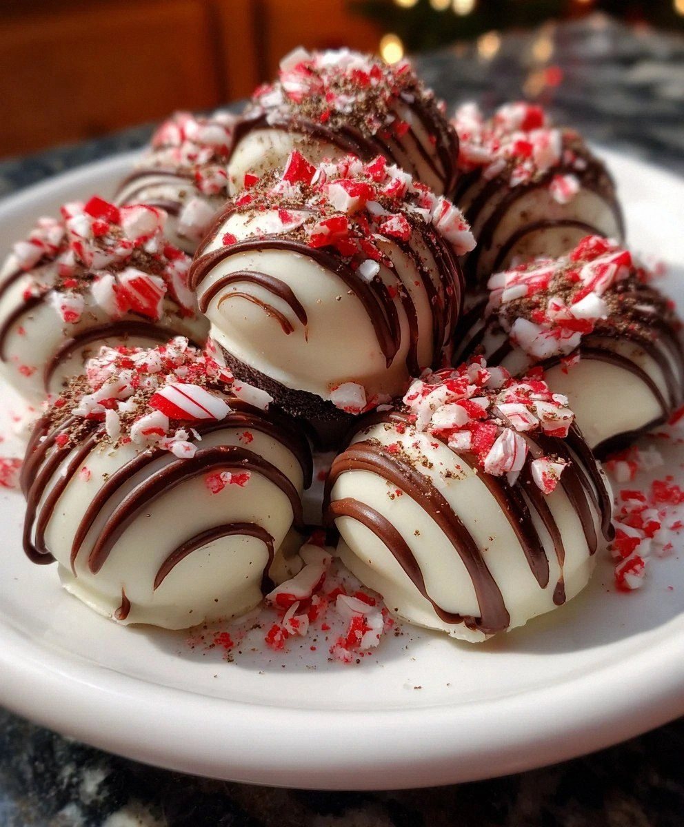 Peppermint Oreo Truffles