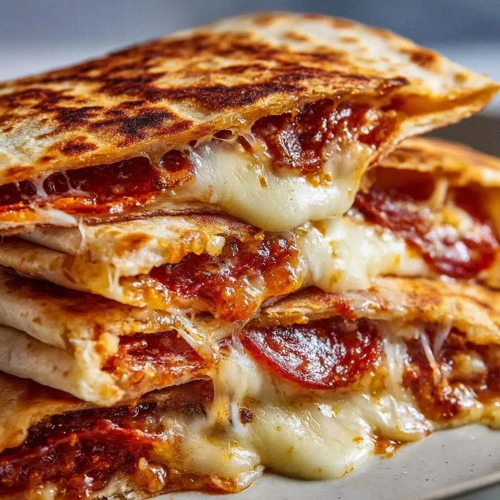 Pepperoni Pizza Quesadillas Re