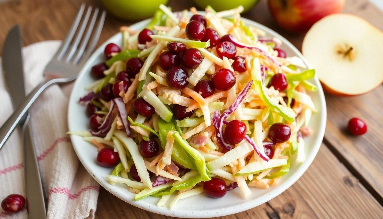 Perfect Apple Cranberry Colesl