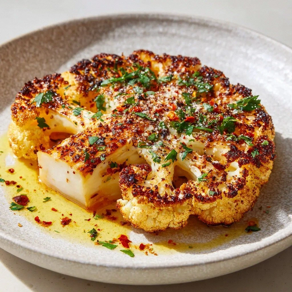 Perfect Baked Cauliflower Stea