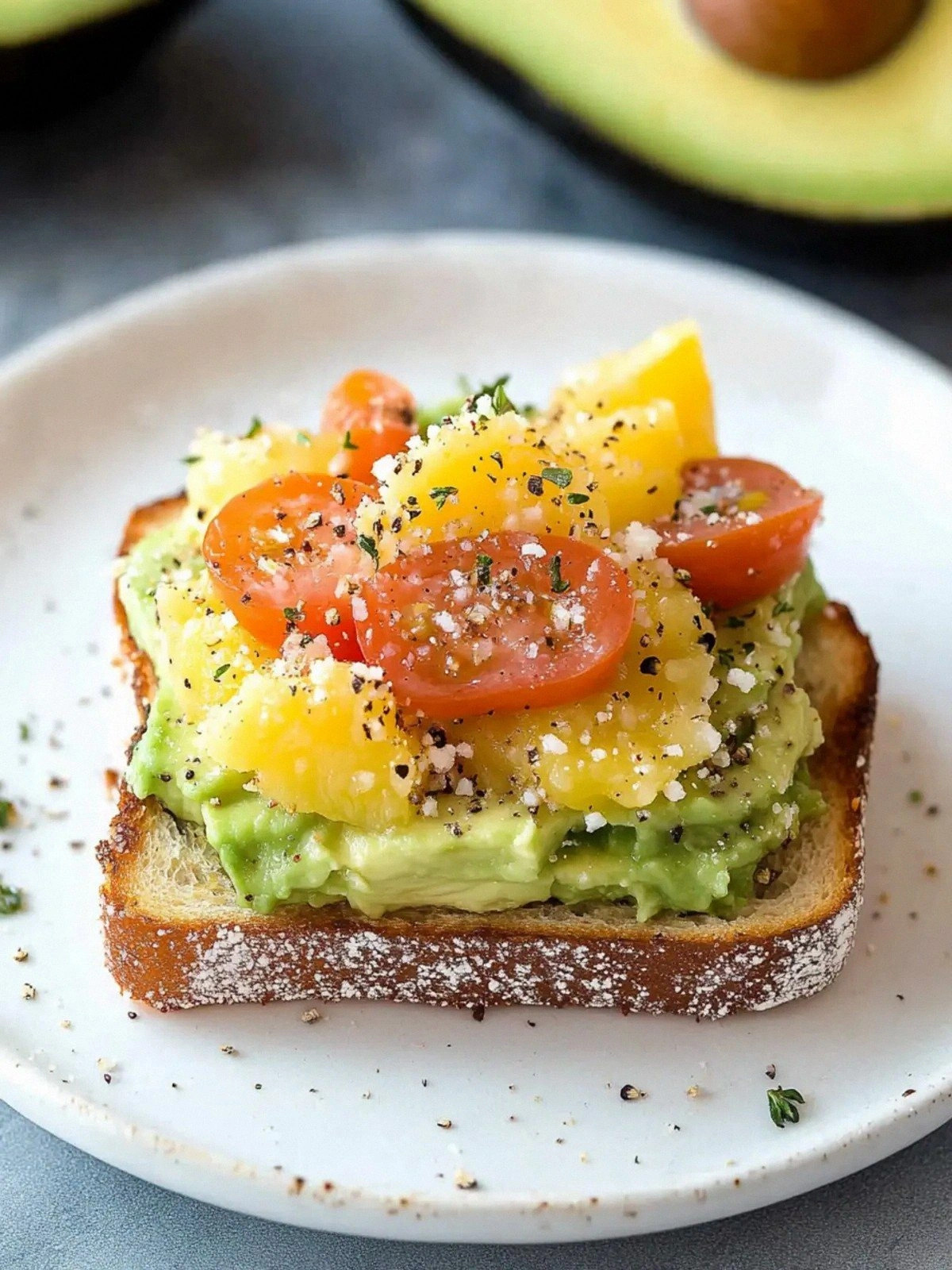 Perfectly Tiny Avocado Toast: 