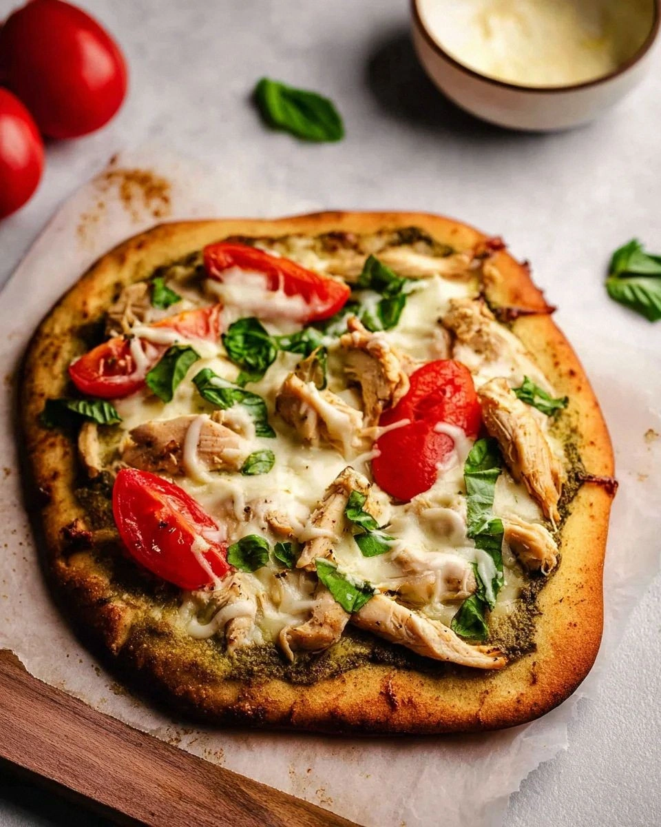 Pesto Chicken Flatbread
