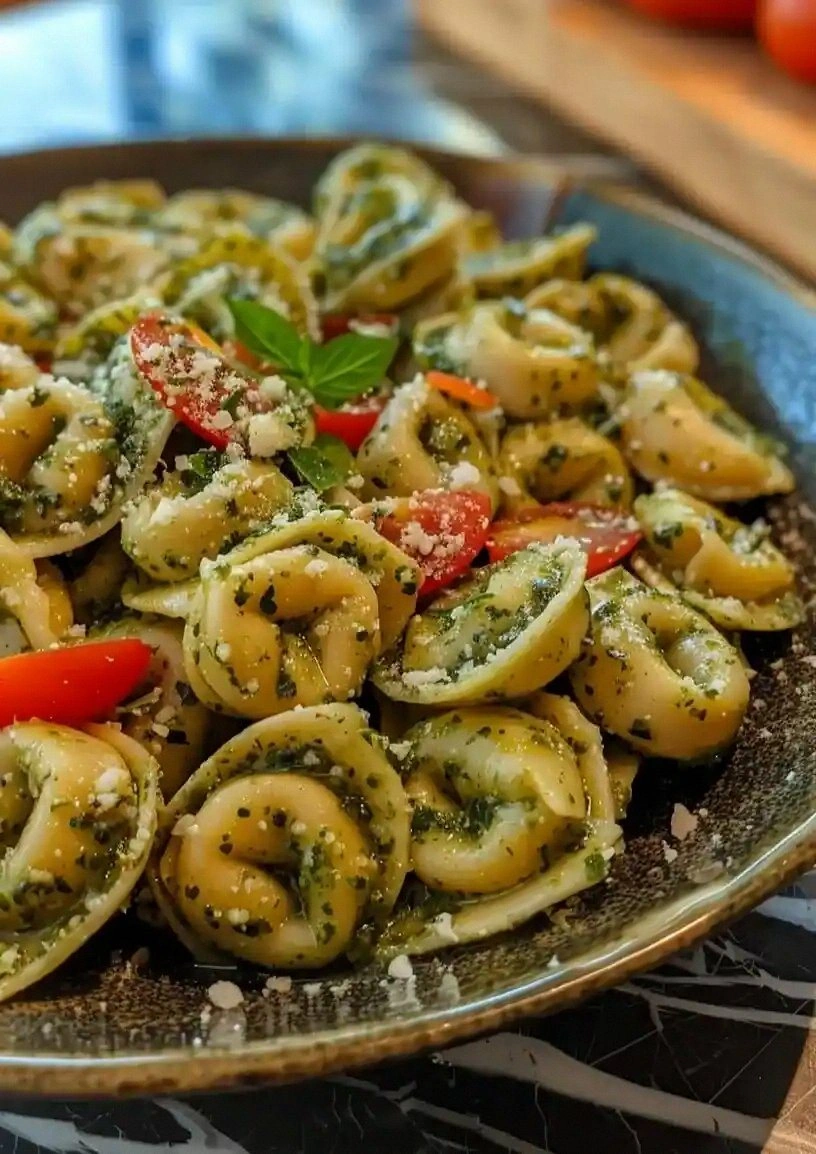 Pesto Tortellini Pasta Salad