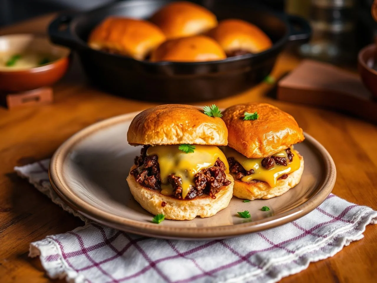 Philly Cheesesteak Sliders