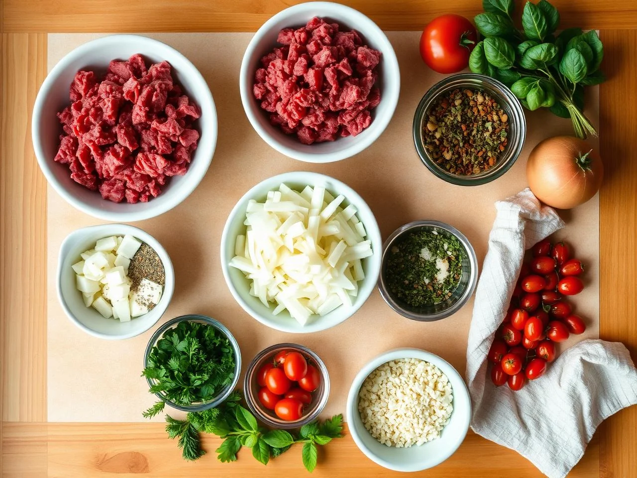 Ingredients for Philly Cheesesteak Sliders