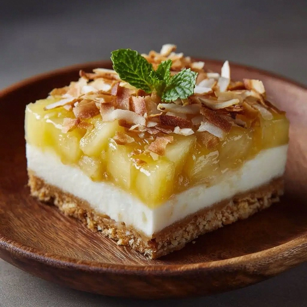 Pineapple Coconut Cheesecake B