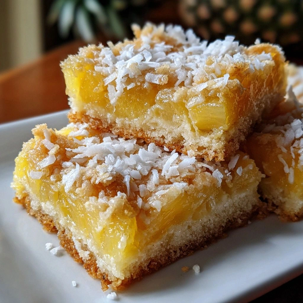 Pineapple Coconut Dream Bars