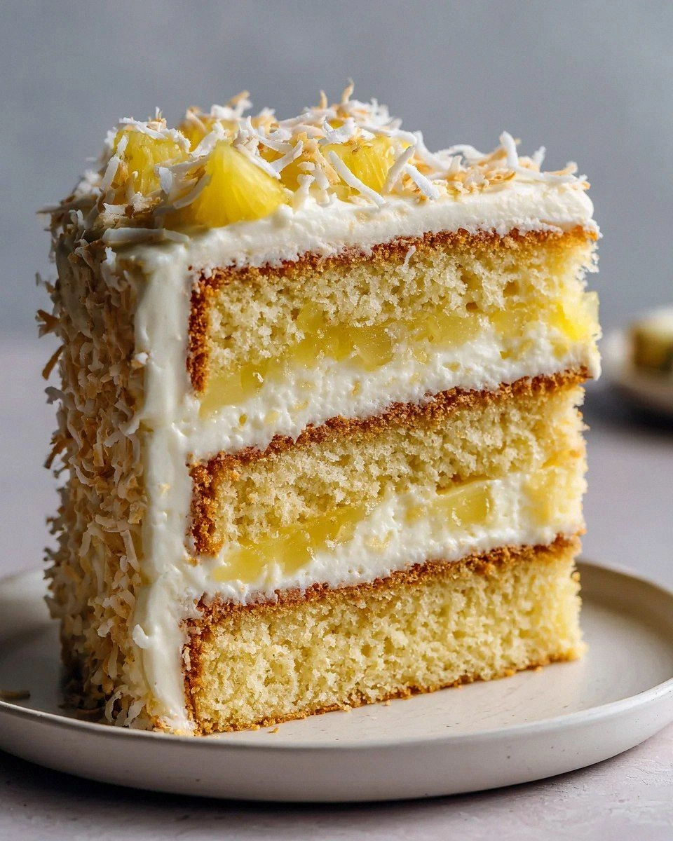 Pineapple Coconut Dream Cake: A Tropical Delight to Savor!