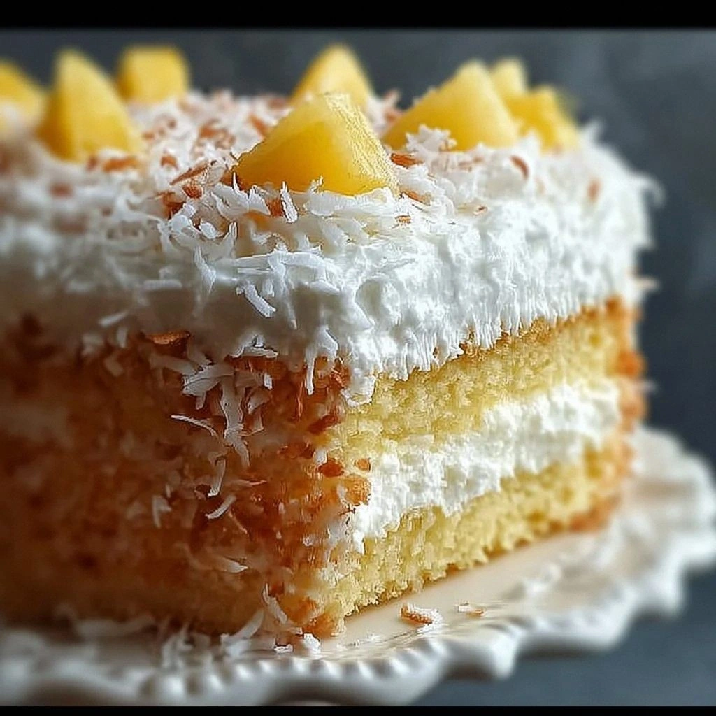 Pineapple Coconut Dream Cake