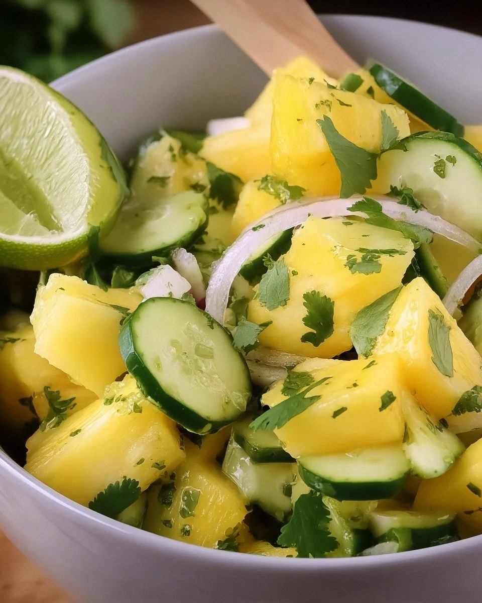 Pineapple Cucumber Salad