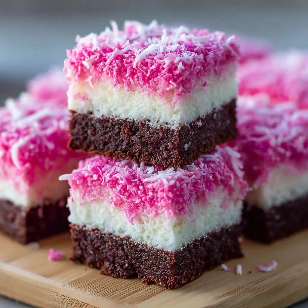 Pink Coconut Snowball Cake Bar