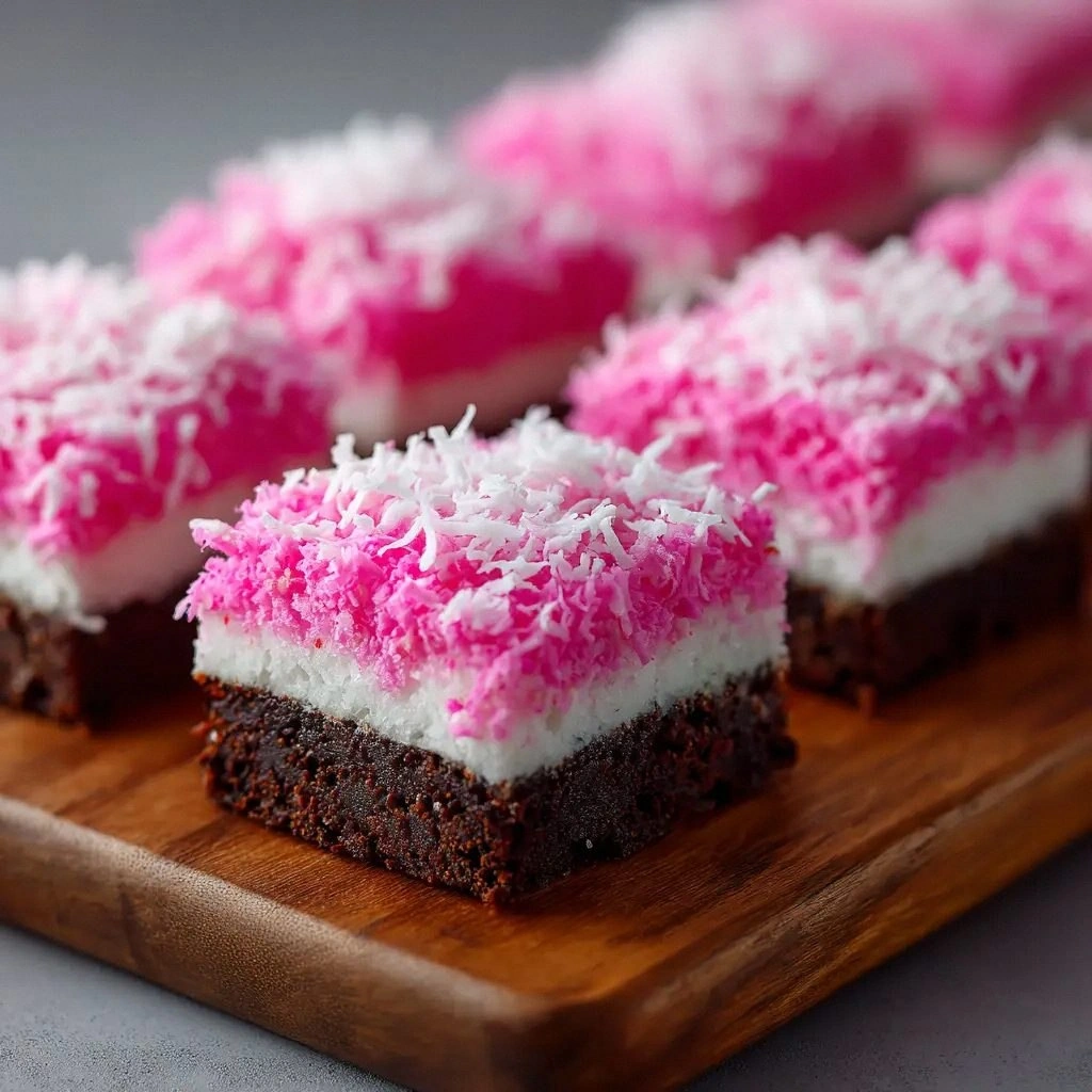 Pink Coconut Snowball Cake Bar