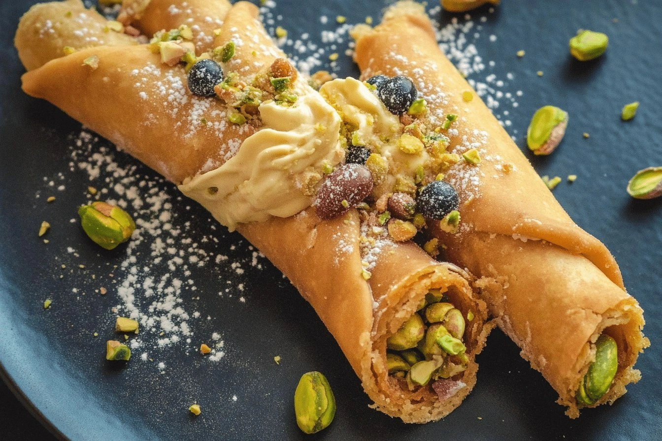 Pistachio Cannoli Recipe with 