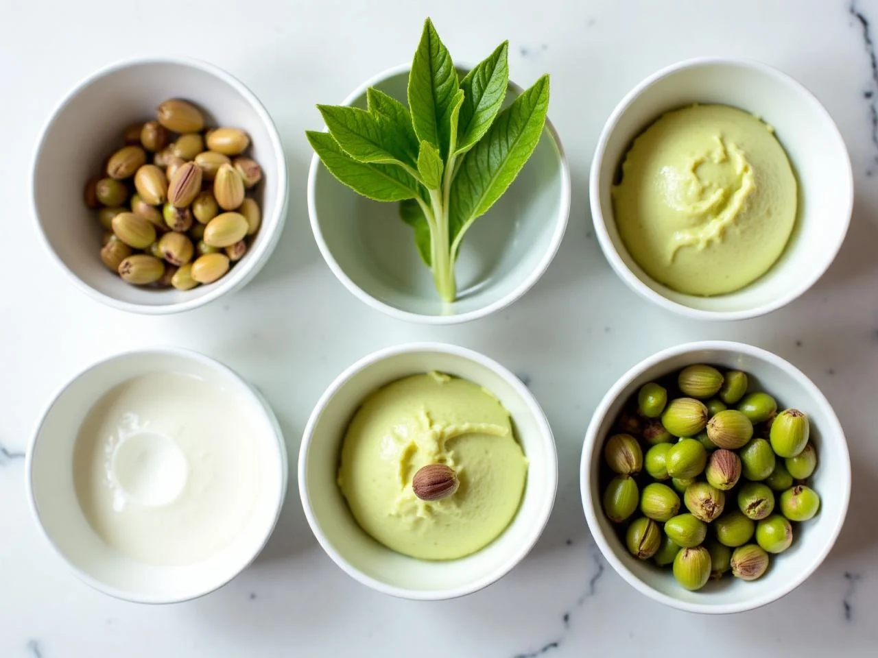 Ingredients for Pistachio Ice Cream