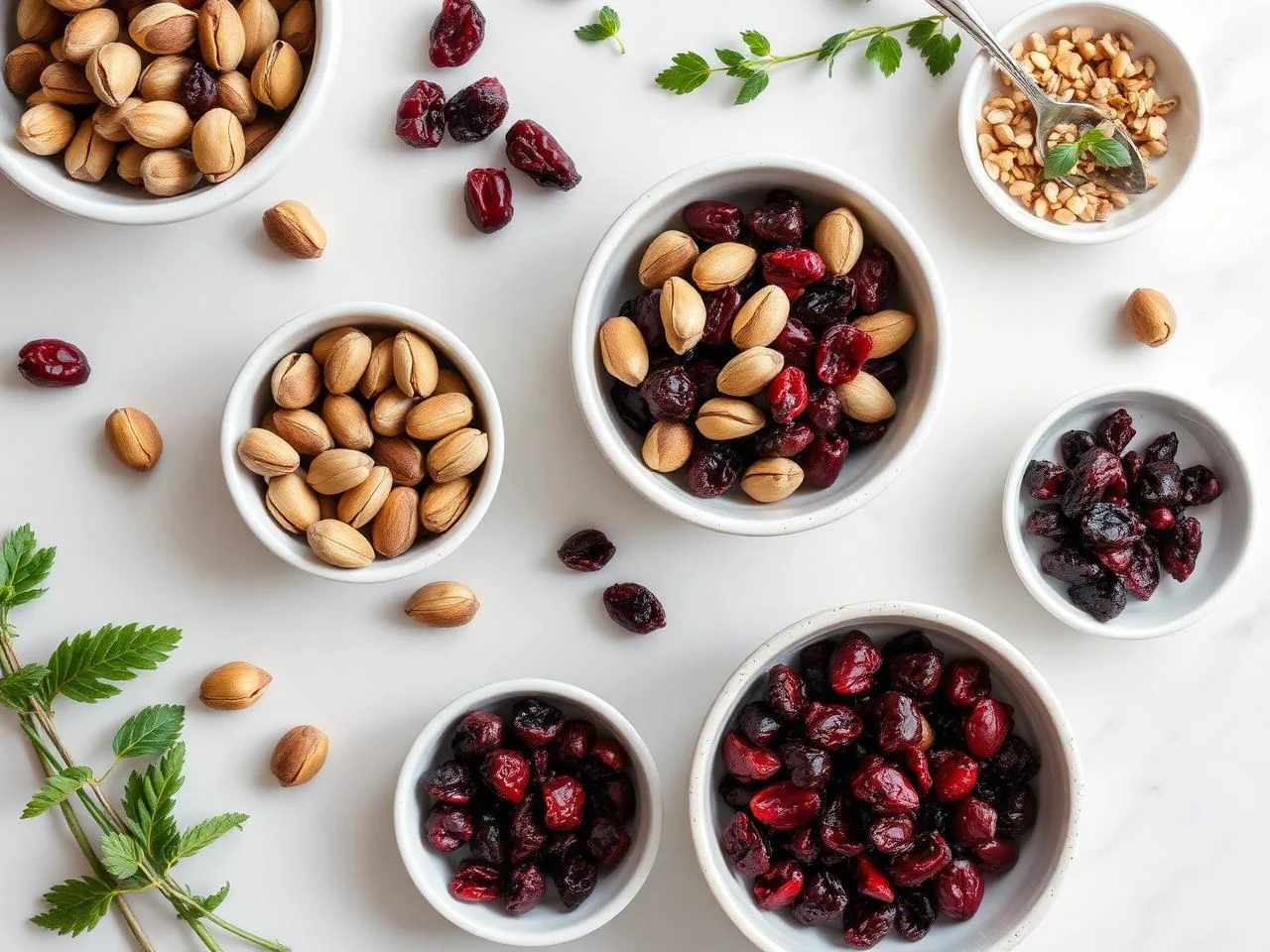 Ingredients for Pistachios And Dried Cranberries