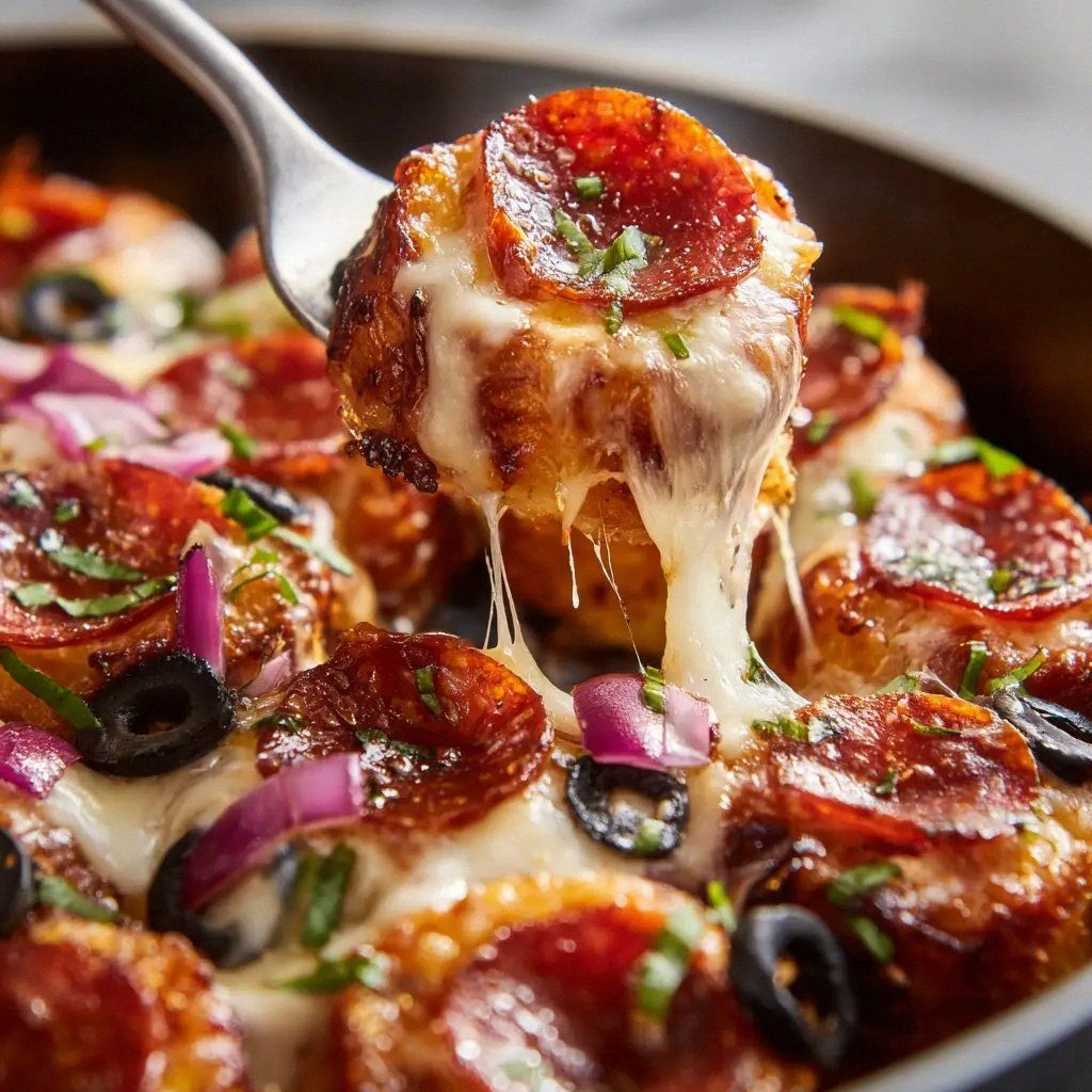 Pizza Bagel Bites Casserole: T